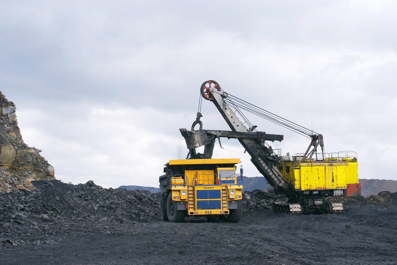 Open-pit coal mining